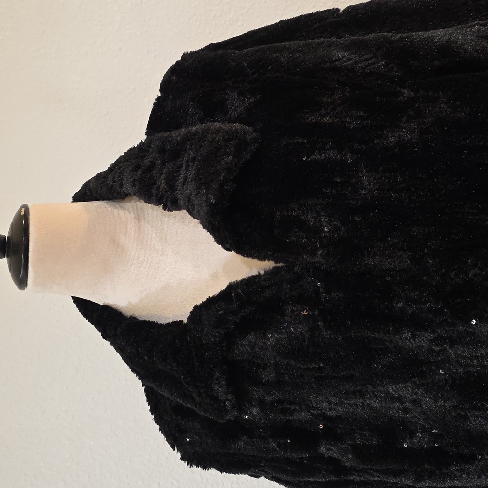 Betsey Johnson Black Teddy Jacket - Picture 2 of 10